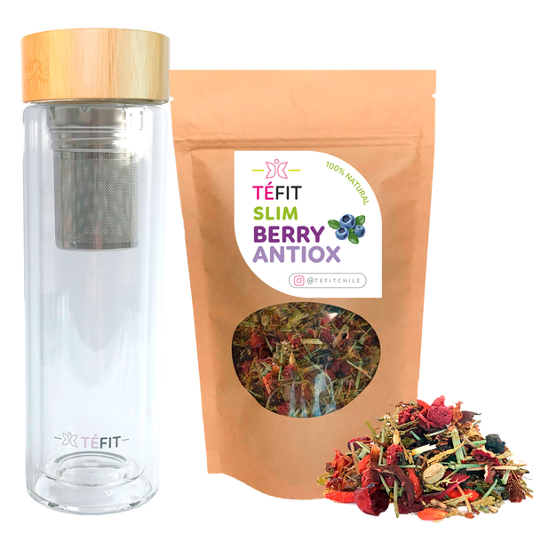 KIT SLIM BERRY ANTIOX + TERMO BAMBÚ